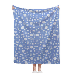 Personalized Unicorn Crab Shell Gift Blanket