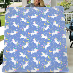 Personalized Unicorn Crab Shell Gift Blanket