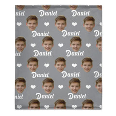 Customized Men's Blankets, Personalized Blankets with Face Prints, Gifts for Loved Ones