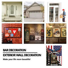 Personalized Veterans Metal Poster - Gifts for Veterans