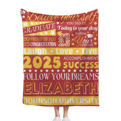 Couverture de remise de diplôme personnalisée, école de nom d'année personnalisée - Suivez votre rêve