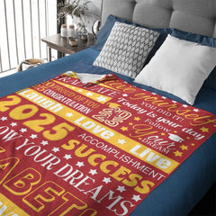 Couverture de remise de diplôme personnalisée, école de nom d'année personnalisée - Suivez votre rêve