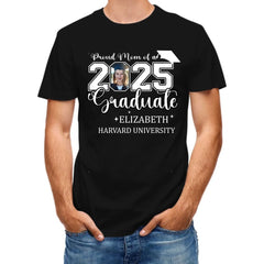 Class of 2025 Proud Mom and Dad T-Shirts, Graduation Gifts, Custom Photos