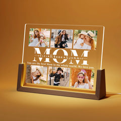 Cadre photo personnalisé avec LED, cadeaux de Saint-Valentin pour maman
