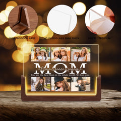 Cadre photo personnalisé avec LED, cadeaux de Saint-Valentin pour maman