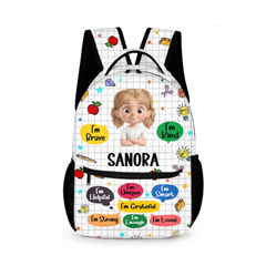 I'm Kind I'm Brave - Personalized Backpack copy