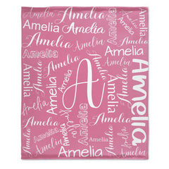 Personalized Name Custom Blanket - Christmas Gifts, Birthday Gifts