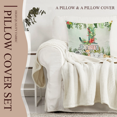 Customized jungle animal flannel pillowcase