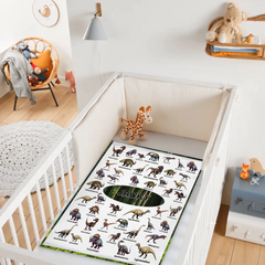 Personalized Jurassic Dinosaur Name Custom Blanket-Gift for Children Who Love Dinosaurs,ChristmasGift