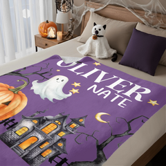 Halloween bed blanket