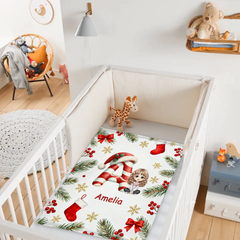 Customized Christmas Blanket - Personalized Character, Initial and Name - Christmas Gifts For Baby, Kid, Friend, Family -SDG