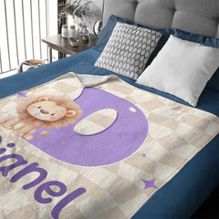 Customized Horse Fantasy Unicorn Cute Animal Blanket - Personalized Name and Initial Letter - Gift For Boys, Girls-SDG