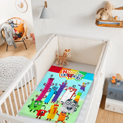 Number Blocks Blanket – Fun Counting Blanket for Kids – Educational Gift for Boys & Girls