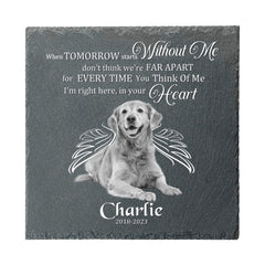 Cadeaux photo personnalisés pour chiens avec pierres tombales pour animaux de compagnie