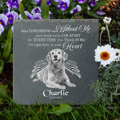 Cadeaux photo personnalisés pour chiens avec pierres tombales pour animaux de compagnie