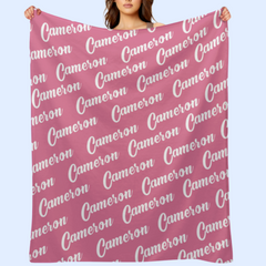 Custom Name Blanket for Adults Kids Personalized - Gifts for Birthday Christmas