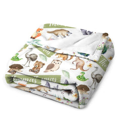 Personalised Aussie Animals BabyYouth blanket