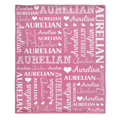 Personalized Name Custom Blanket-Multi Colors Available-Gift for Kids