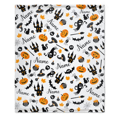 Halloween Name Personalized Custom Blanket