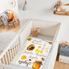 Livraison gratuite✈️Couverture personnalisée pour bébé au miel de bourdon