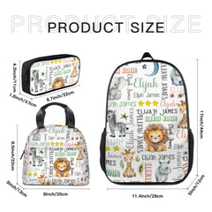 Personalized Animal Wool Backpack