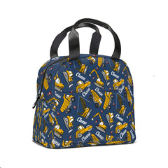 Personalized Yellow Tractor Name Custom Backpack