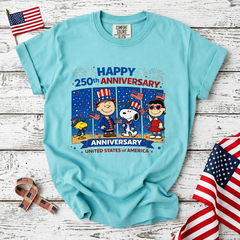 Comfort Colors Happy 250th Anniversary USA T-Shirt