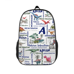Personalized Custom Dinosaur Name Backpack - Gifts For Kids