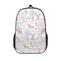 Personalized Rainbow Unicorn Name Custom Backpack