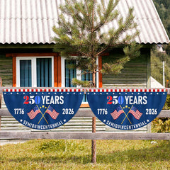 Semiquincentennial Fan Flag for America 250th Anniversary Decoration