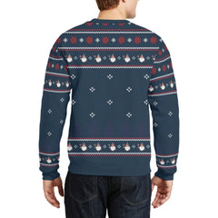 Personalized Ugly Sweater - America Gnome We Wish You Ameri Christmas