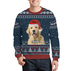 Pet Bless You This Christmas - Sweat-shirt moche personnalisé pour chien et chat