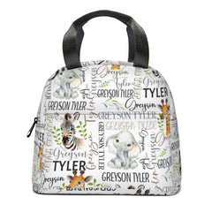 Custom Name Safari Kids Backpack