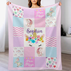 Personalized Blanket - Elephant Blanket - Shower Gifts - Elephant Nursery