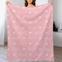 Personalized Name Blanket for Family Kids Friends