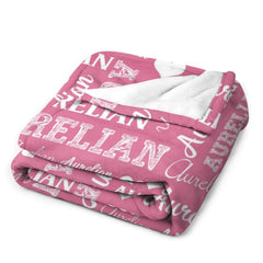Personalized Name Custom Blanket-Multi Colors Available-Gift for Kids