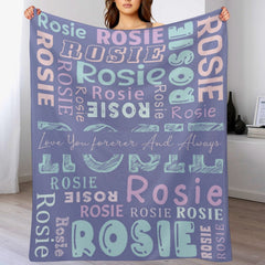 Personalized Custom Name Blanket for Kids baby Family
