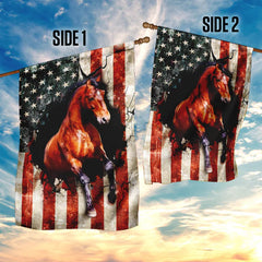 American Flag Horse Flag