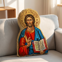 Religious Icon Pillow – Personalized Christian Faith Cushion