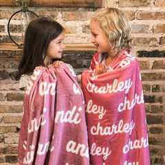 Personalized Name Blanket for Baby Family Kids Friends