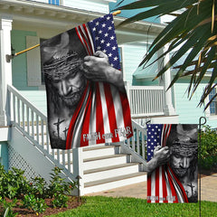 Jesus Flag Faith Over Fear God Jesus Flag, Double Side Print