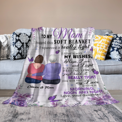 Tenez cette couverture vraiment serrée - personnalisée - fête des mères, cadeau d'anniversaire pour maman, mère - de la fille 