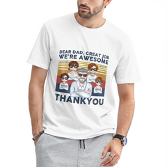 Dear Dad, We're Awesome Kids - Personalized Unisex T-shirt - Gift For Dad