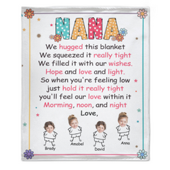 Feel Our Love Within It Nana - Couverture personnalisée - Cadeau d'anniversaire de la fête des mères pour grand-mère, Nana, maman 