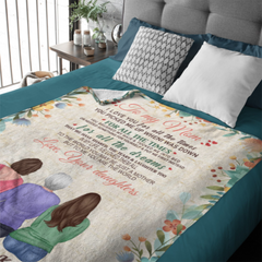 À ma maman - Couverture personnalisée - Cadeau de fête des mères pour mère, maman, grand-mère, maman Couverture de fille 