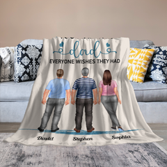 Vous êtes le papa que tout le monde souhaite avoir - Couverture personnalisée - Fête des pères, cadeau d'anniversaire pour papa, père, fille, fils 