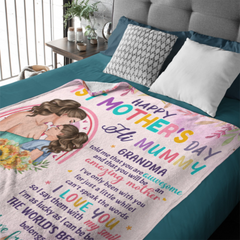 La meilleure maman du monde m'appartient - Couverture personnalisée pour la famille - Fête des mères, cadeau d'anniversaire pour la première maman 