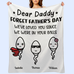 Greatest Dad Ever - Couverture personnalisée personnalisée pour la famille - Fête des pères, cadeau d'anniversaire pour papa 