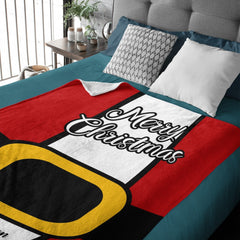 Personalized Christmas Santa Name Blanket-Funny Christmas Gift