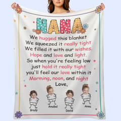 Feel Our Love Within It Nana - Couverture personnalisée - Cadeau d'anniversaire de la fête des mères pour grand-mère, Nana, maman 